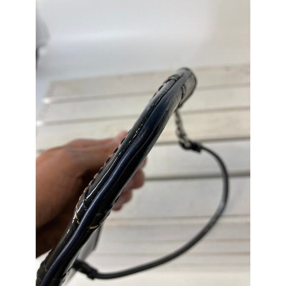 COACH SMALL NAVY PATTON LEATHER WRISTLET, WALLET - Picture 6 of 8